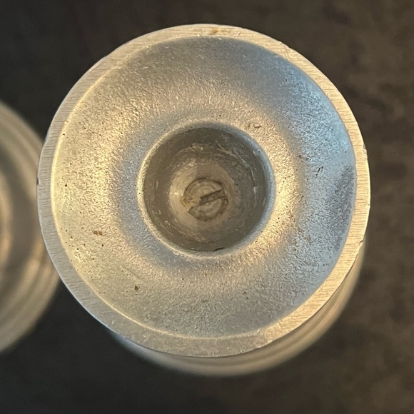 Vintage Wilton 1972 Metal and Wooden Candlesticks Set of 2 - Picture 9 of 12